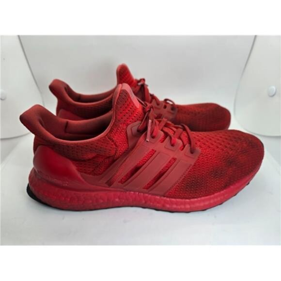 adidas Ultraboost 2.0 Shoes Men's 8.5 Scarlet Red Running Athletic Gym Sneakers - Picture 1 of 9